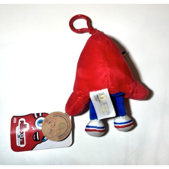 Paris 2024 Summer Olympics Plush Bag Clip Mascot 6" Officially Licensed NWT NEW! - Picture 5 of 5